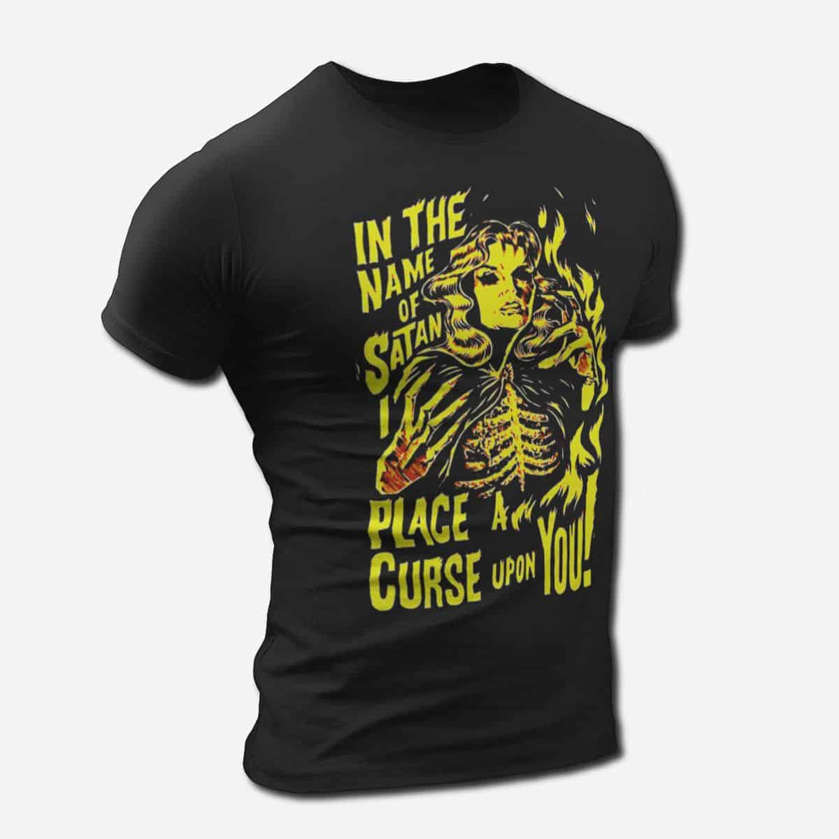 In The Name of Satan Artwork T-Shirt, Black Metal Merch