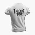 Inhuman Hate T-Shirt, Inhuman Hate Logo White Tee Shirt, Black Metal Merchandise