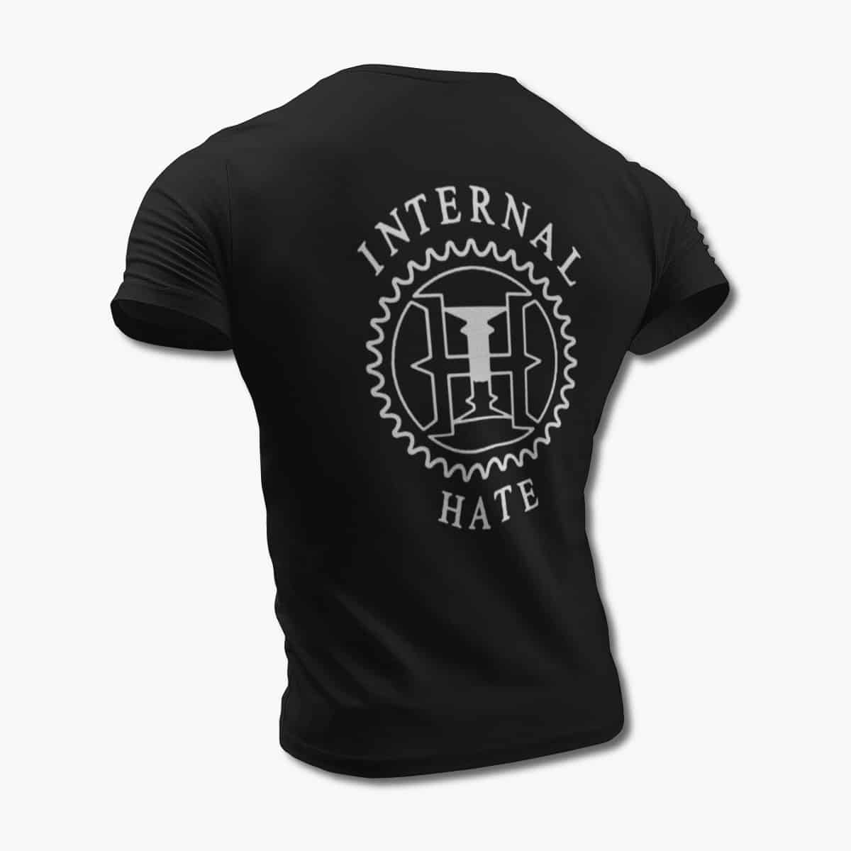 Internal Hate T-Shirt, Internal Hate Logo Black Tee Shirt, Thrash Metal Merchandise