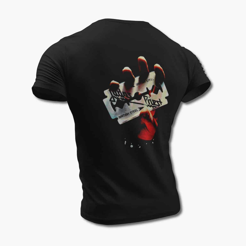 Judas Priest T-Shirt, Judas Priest British Steel Black Tee Shirt, Heavy Metal Merchandise