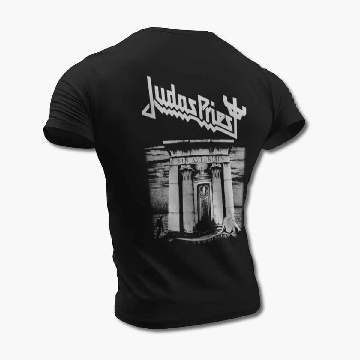 Judas Priest T-Shirt, Judas Priest Sin After Sin Black Tee Shirt, Heavy Metal Merchandise