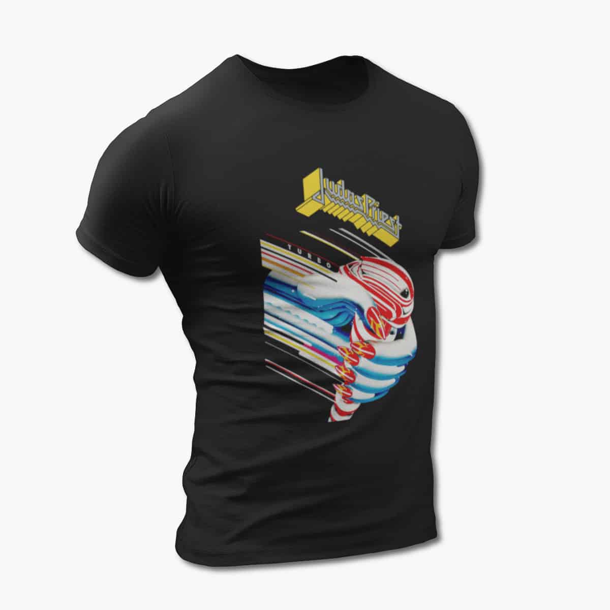 Judas Priest T-Shirt, Judas Priest Turbo Black Tee Shirt, Heavy Metal Merchandise