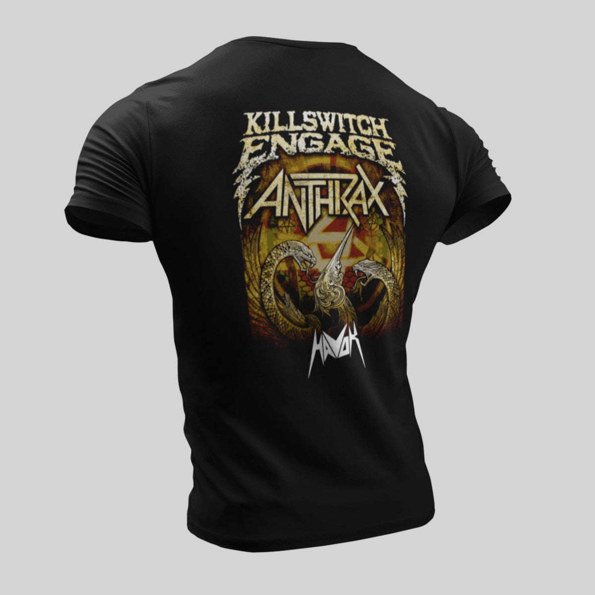 Killswitch Engage T-Shirt, The KillThrax Tour Artwork Black Tee Shirt, Metalcore, Thrash Metal Merchandise