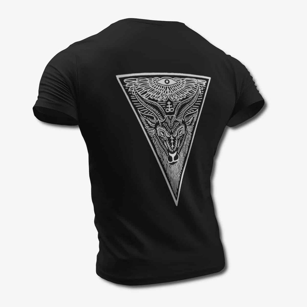 Lucifer Goath T-Shirt, Lucifer Goath Artwork Black T-Shirt