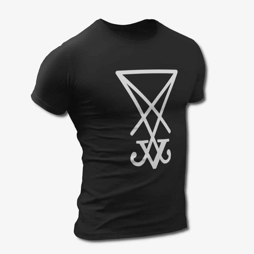 Lucifer Sign T-Shirt, Sign of Lucifer Black T-Shirt