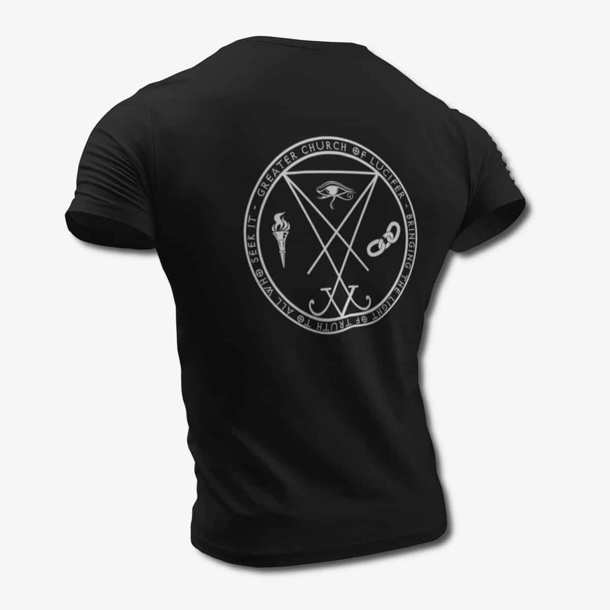 Lucifer T-Shirt, Sigil of Lucifer Black T-Shirt