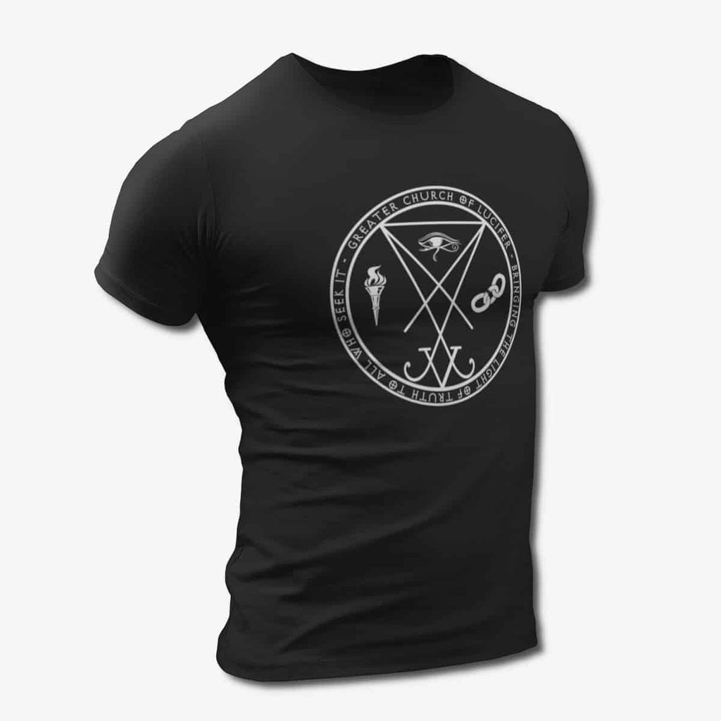 Lucifer T-Shirt, Sigil of Lucifer Black T-Shirt
