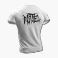 Malicious Hate T-Shirt, Malicious Hate Logo White Tee Shirt, Brutal Death Metal Merchandise