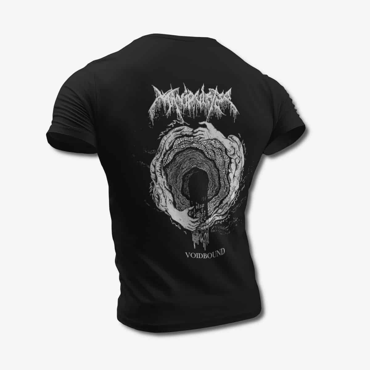 Manipulator T-Shirt, Manipulator Voidbound Black Tee Shirt, Death Metal Merchandise