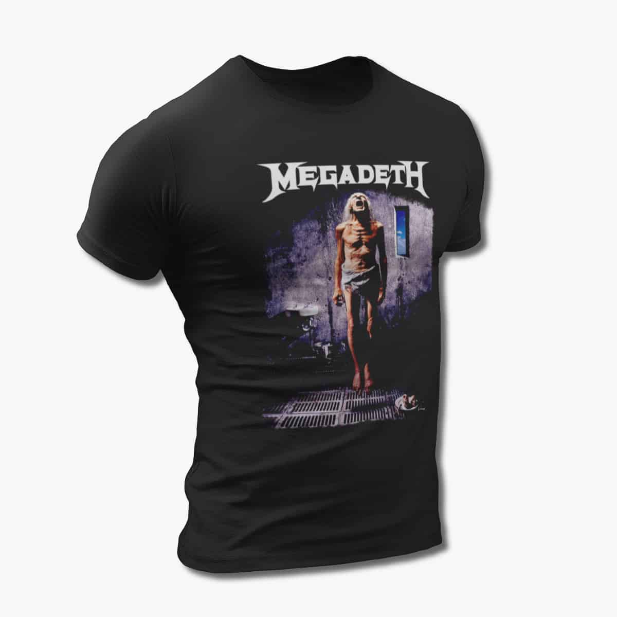 Megadeth Band T-Shirt, Megadeth Countdown to Extinction Black Tee Shirt, Thrash Metal Merchandise