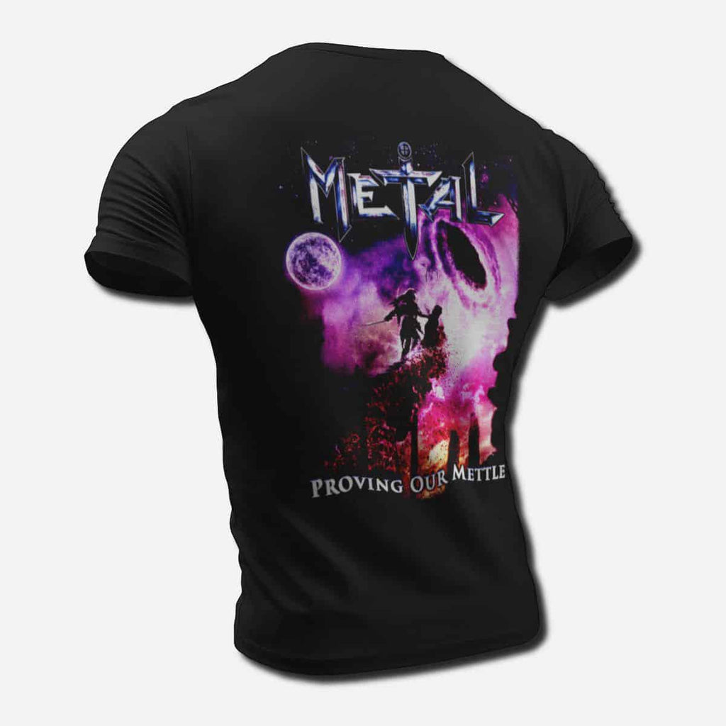 Metal Band T-Shirt, Metal Proving Our Mettle Tee Shirt, Heavy Metal, Power Metal Merch