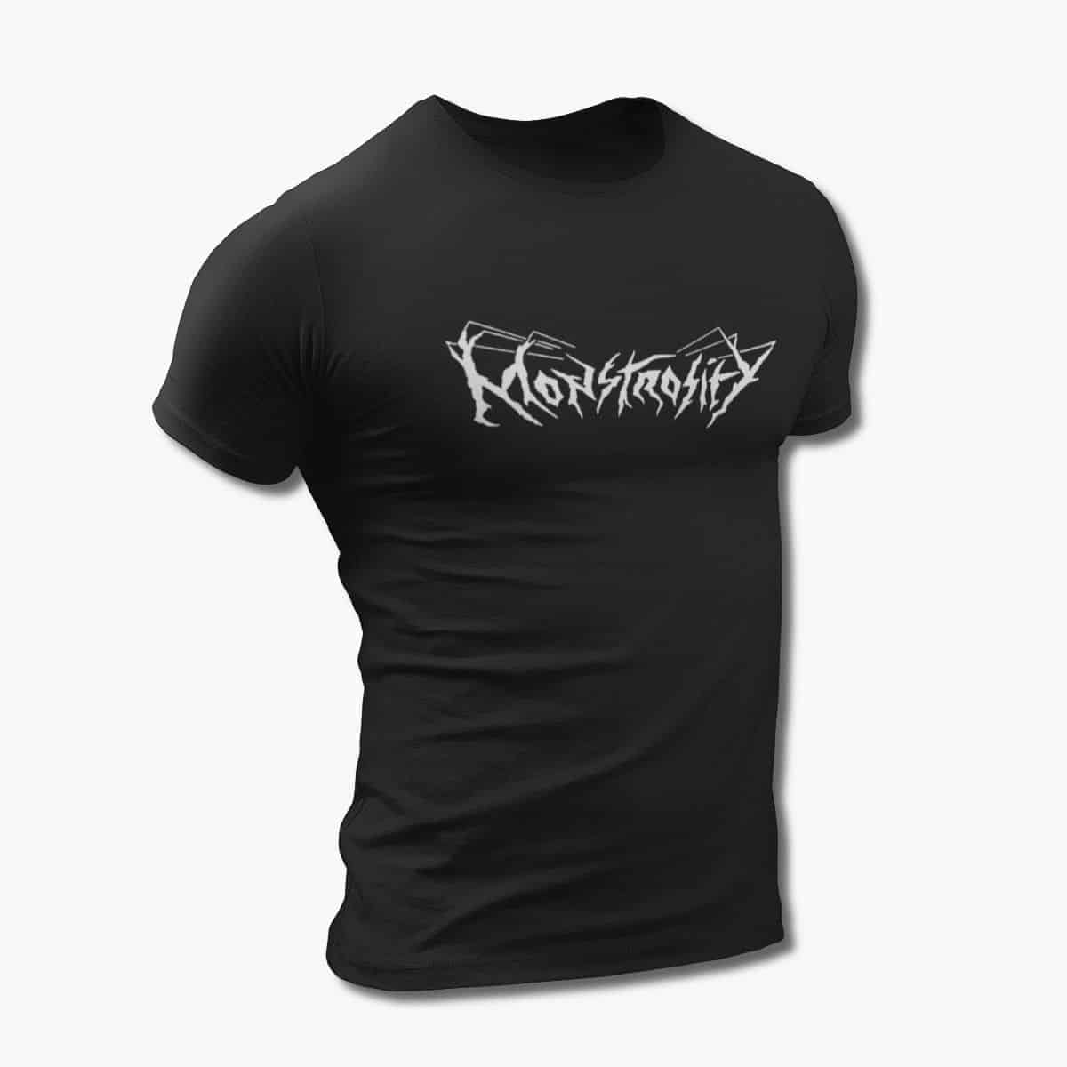Monstrosity Band T-Shirt, Monstrosity Logo Black Tee Shirt, Death Metal Merchandise
