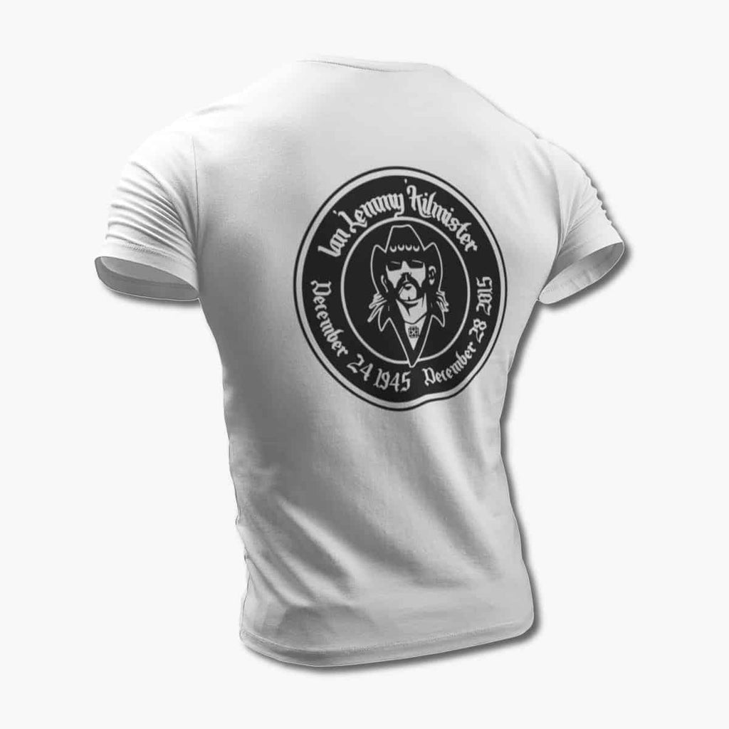 Motorhead T-Shirt, Motörhead Ian Lemmy Kilmister White Tee Shirt, Heavy Metal Merchandise