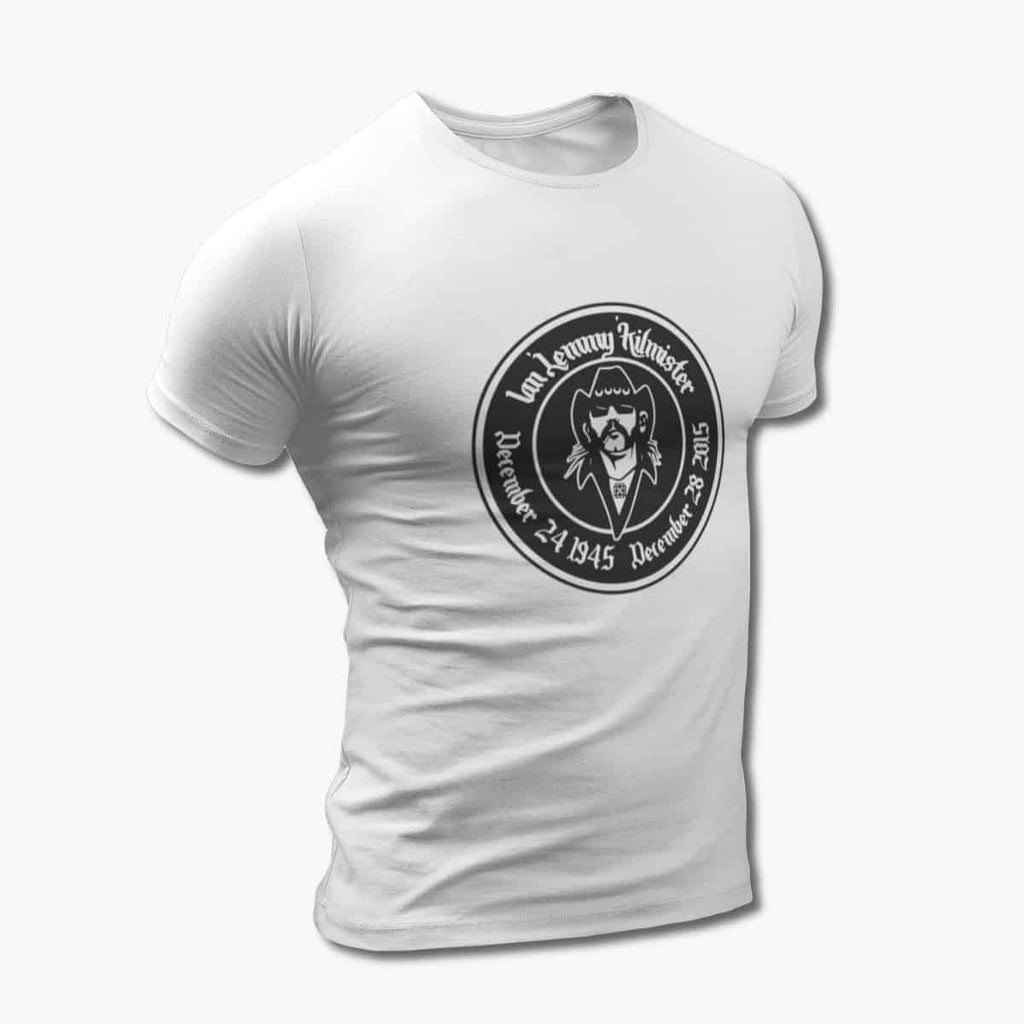 Motorhead T-Shirt, Motörhead Ian Lemmy Kilmister White Tee Shirt, Heavy Metal Merchandise