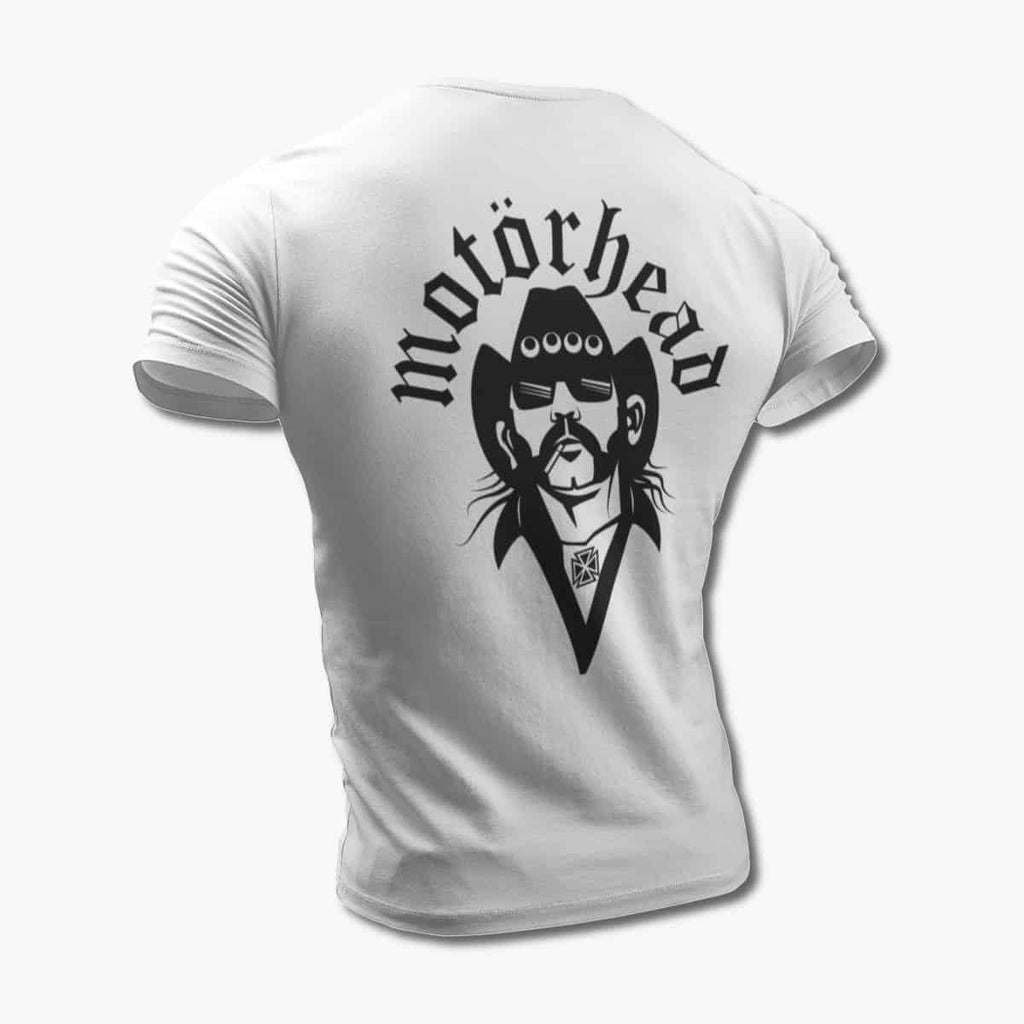 Motorhead T-Shirt, Motörhead Lemmy White Tee Shirt, Heavy Metal Merchandise