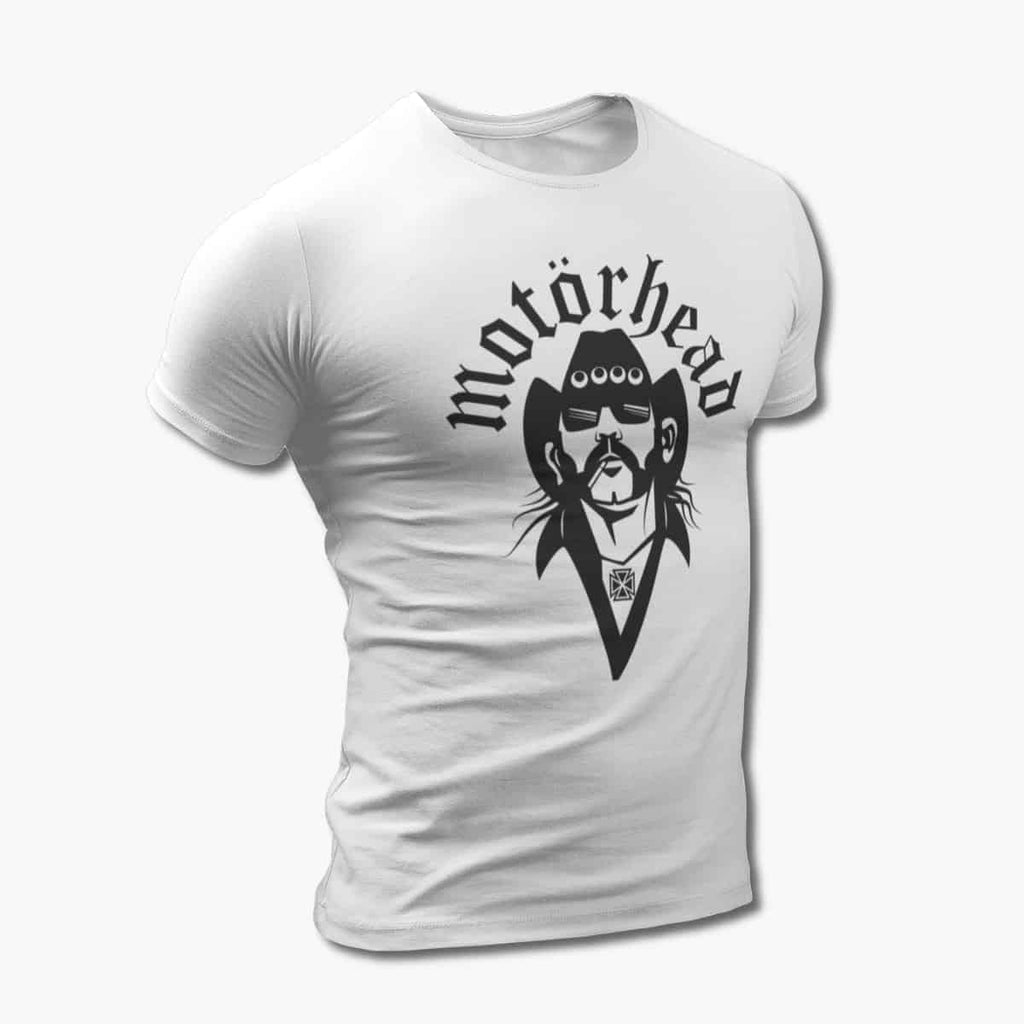Motorhead T-Shirt, Motörhead Lemmy White Tee Shirt, Heavy Metal Merchandise