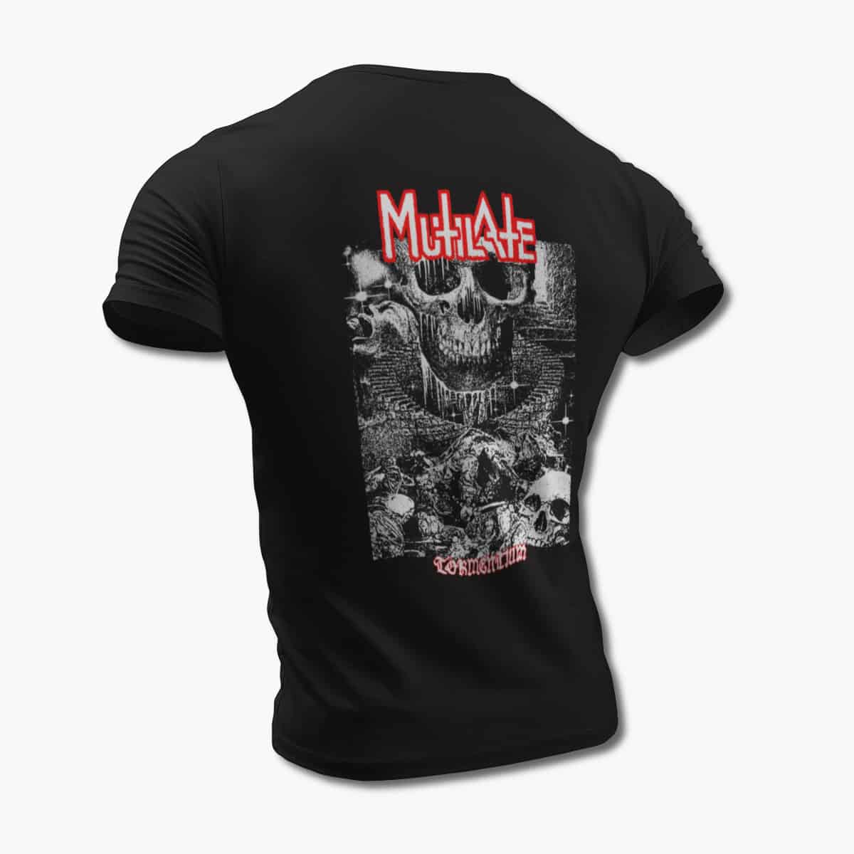 Mutilate T-Shirt, Mutilate Artwork Black Tee Shirt, Death Metal Merchandise