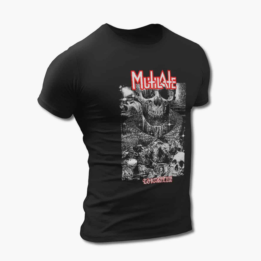 Mutilate T-Shirt, Mutilate Artwork Black Tee Shirt, Death Metal Merchandise