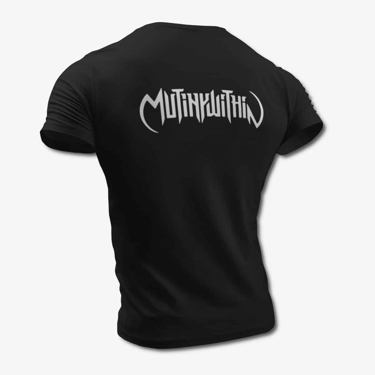 Mutiny Within T-Shirt, Mutiny Within Logo Black Tee Shirt, Melodic Death Metal Merchandise