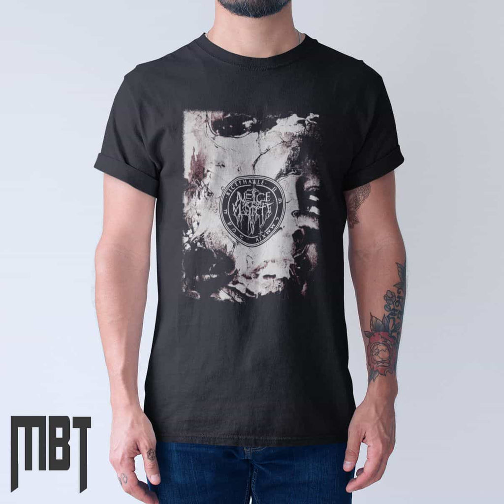 Neige Morte Band T-Shirt, Neige Morte Bicephaale Cover Tee-Shirt, Black Metal Merch
