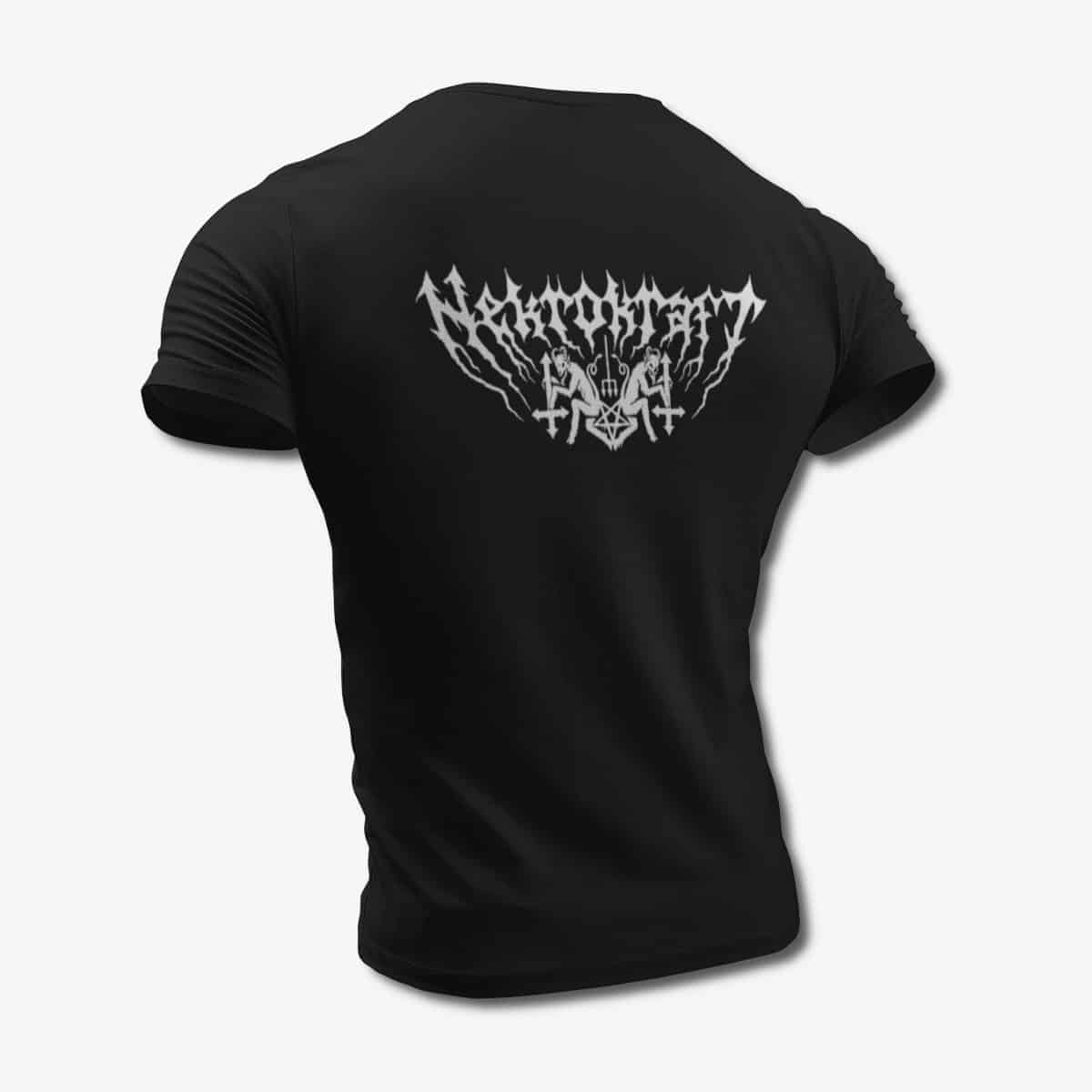 Nekrokraft T-Shirt, Nekrokraft Band Logo Black Tee Shirt, Black Metal Merchandise