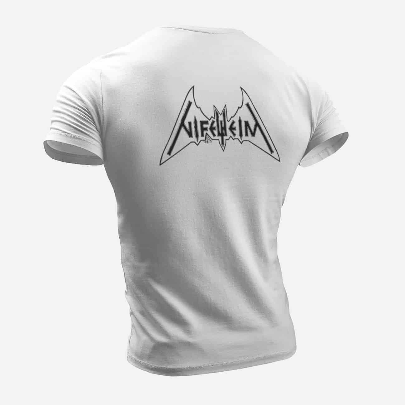 Nifelheim T-Shirt, Nifelheim Logo White T-Shirt, Thrash Metal Merchandise