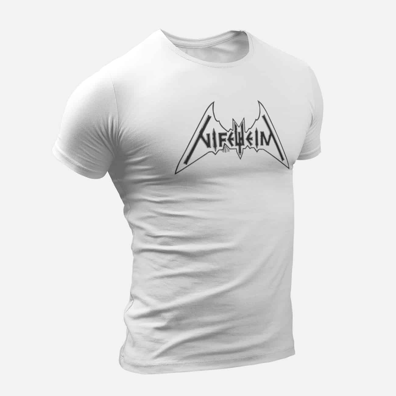 Nifelheim T-Shirt, Nifelheim Logo White T-Shirt, Thrash Metal Merchandise