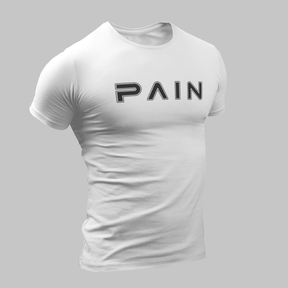 Pain T-Shirt, Pain Logo White T-Shirt