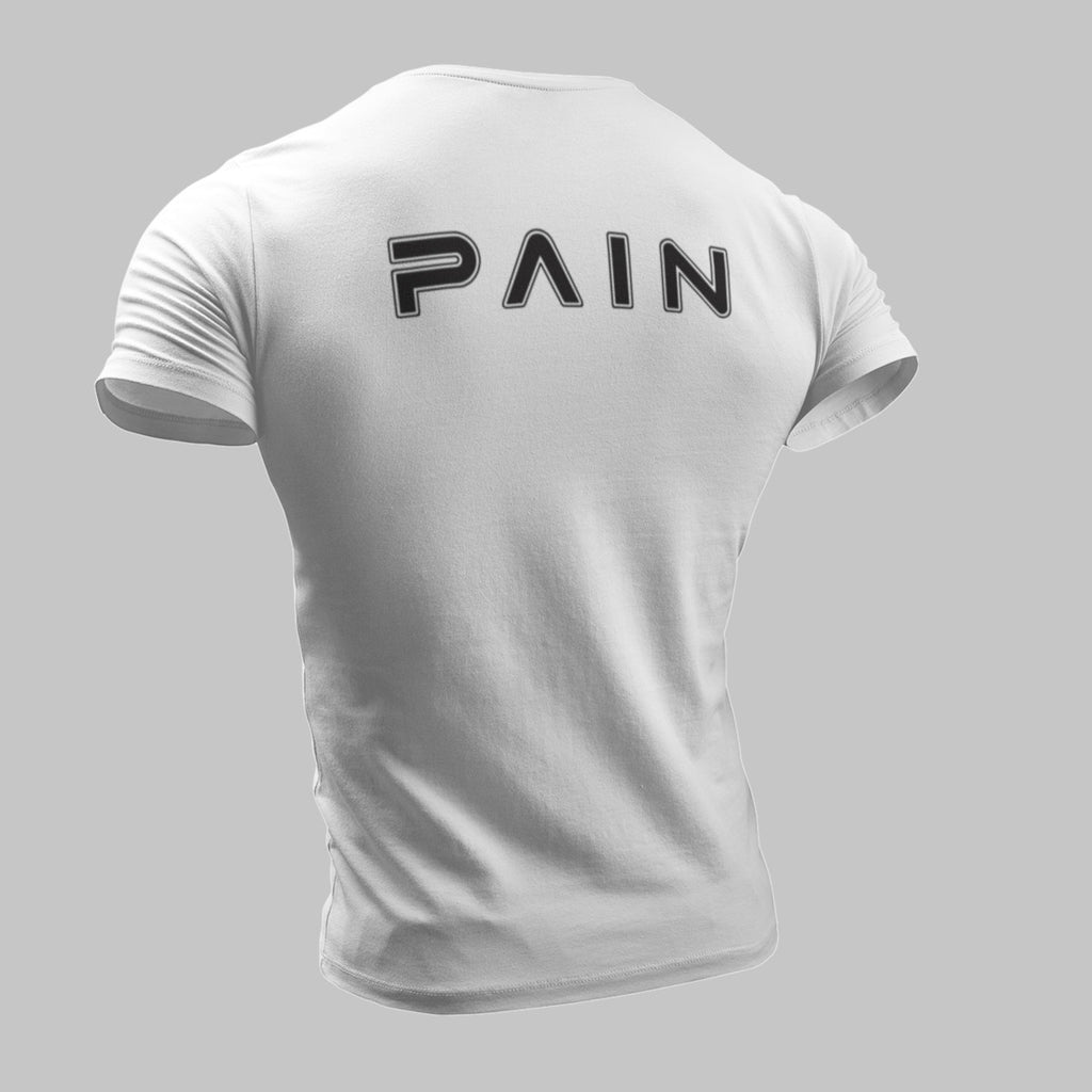 Pain T-Shirt, Pain Logo White T-Shirt