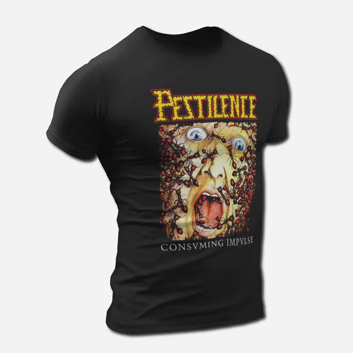 Pestilence Consuming Impulse T-Shirt, Progressive Death Metal Merch