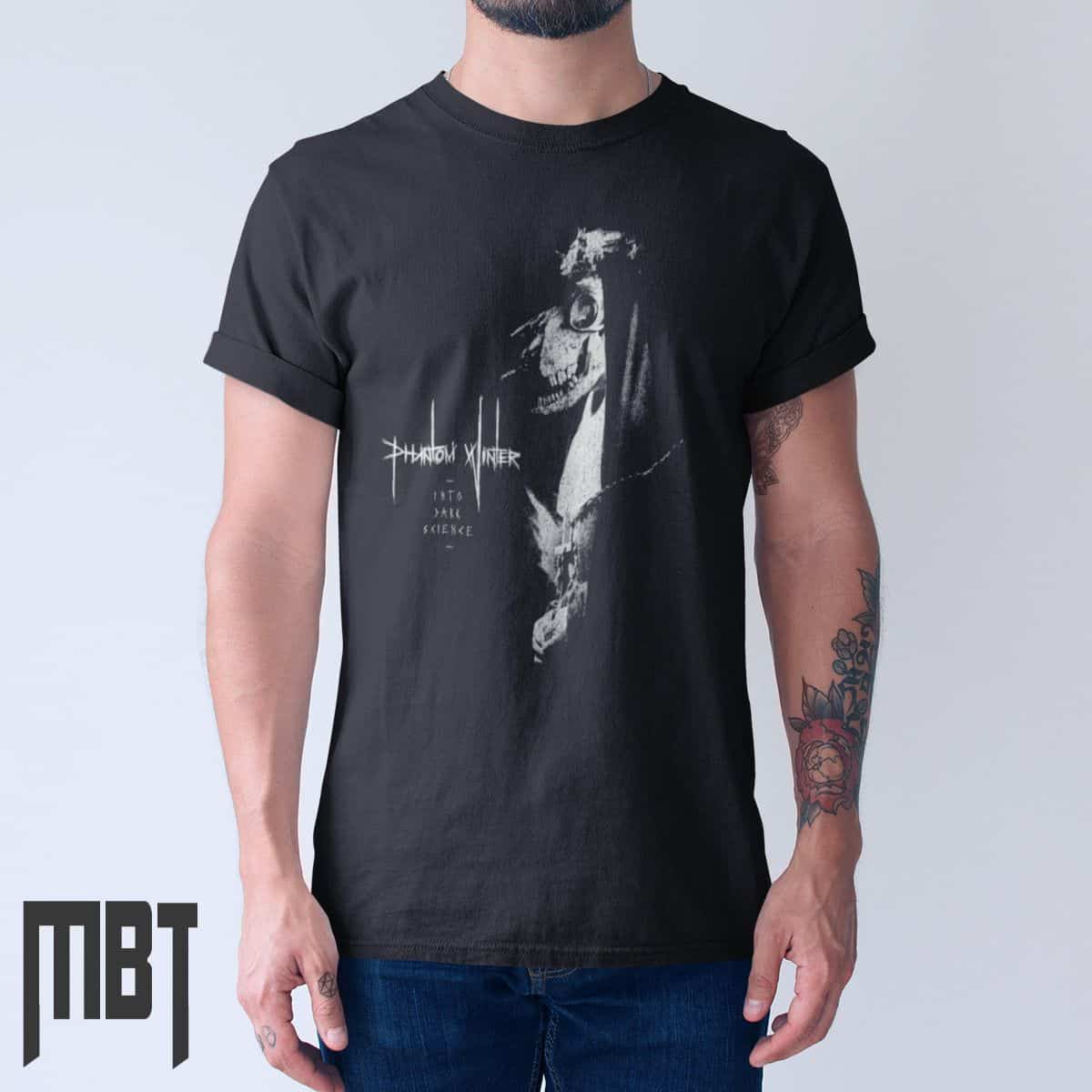 Phantom Winter Band T-Shirt, Phantom Winter Into Dark Science Cover Tee-Shirt, Sludge Metal Merch