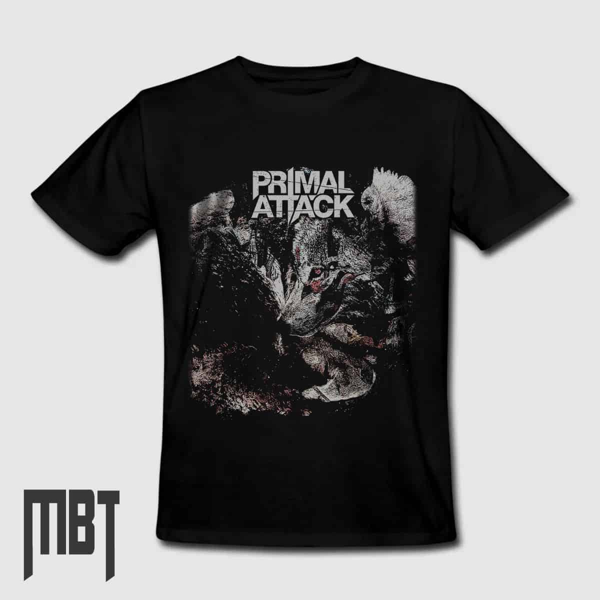 Primal Attack T-Shirt, Primal Attack Heartless Oppressor Tee-Shirt, Metal Merch