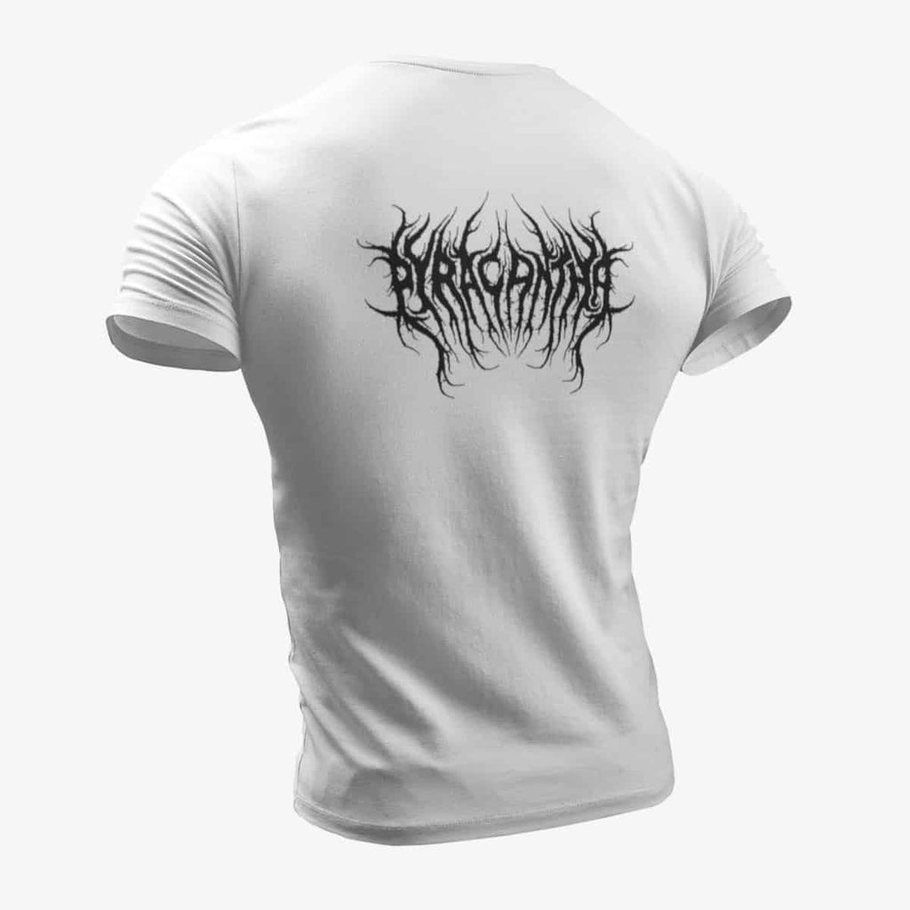 Pyracantha T-Shirt, Pyracantha Logo White T-Shirt, Black Metal Merchandise