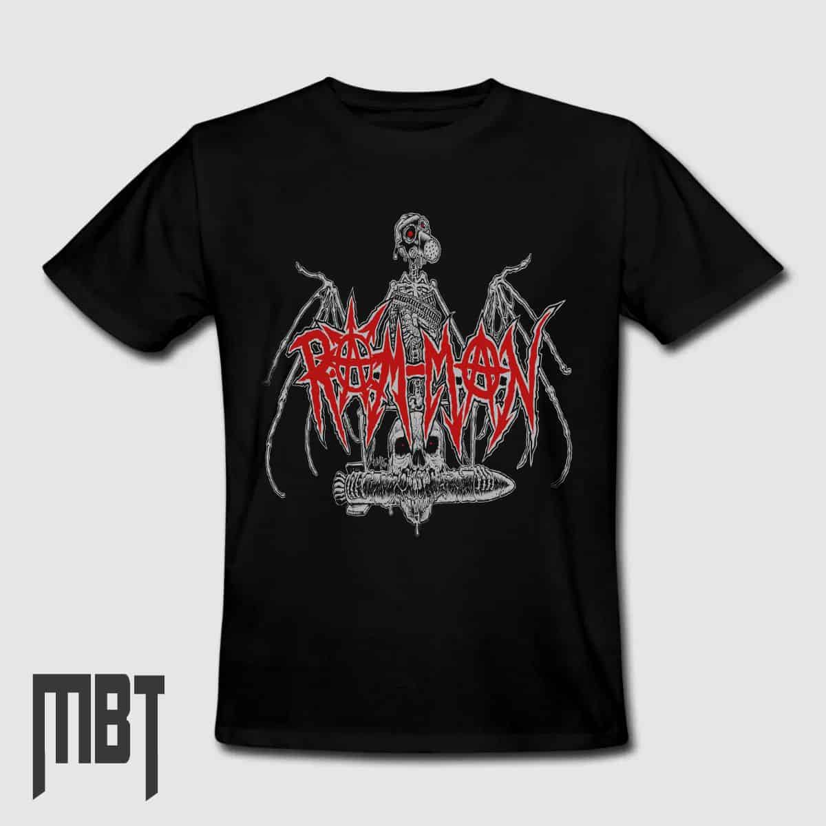 RAM MAN T-Shirt, RAM MAN Logo Tee-Shirt, Metal Merch