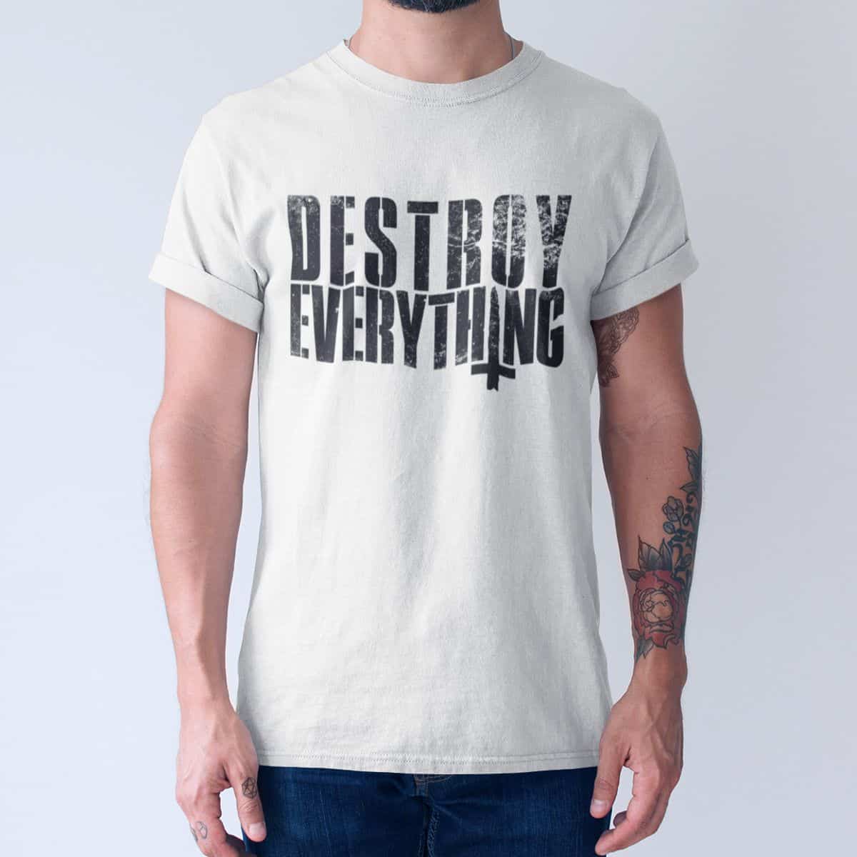 Destroy Everything T-Shirt, Industrial Metal Merch