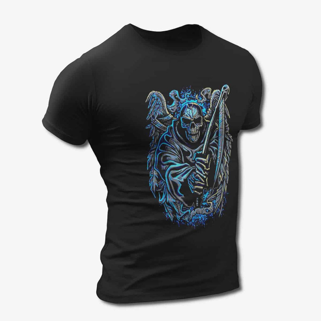 Reaper T-Shirt, Grim Reaper Artwork Black T-Shirt