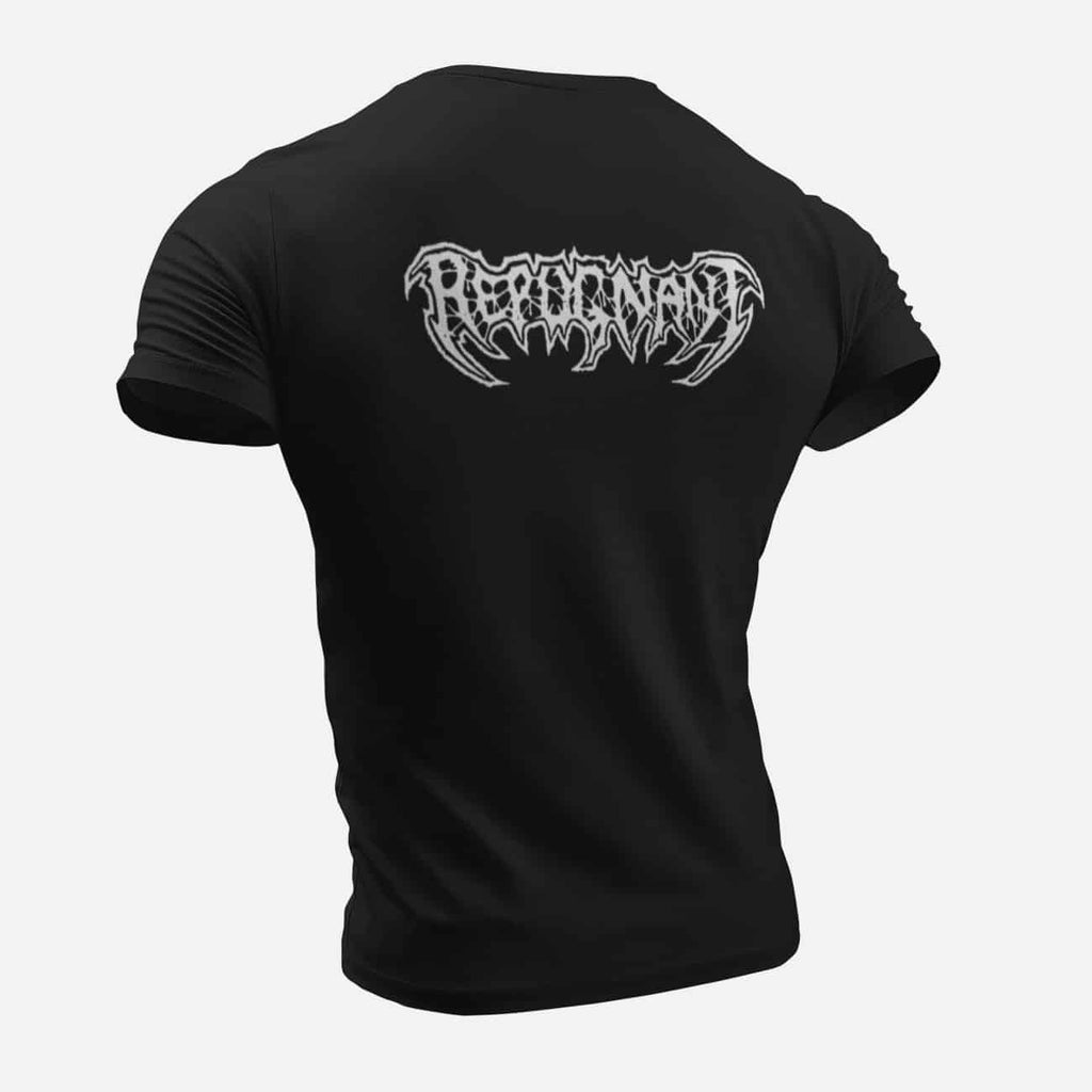Repugnant T-Shirt, Repugnant Logo Black T-Shirt, Thrash Metal Merchandise