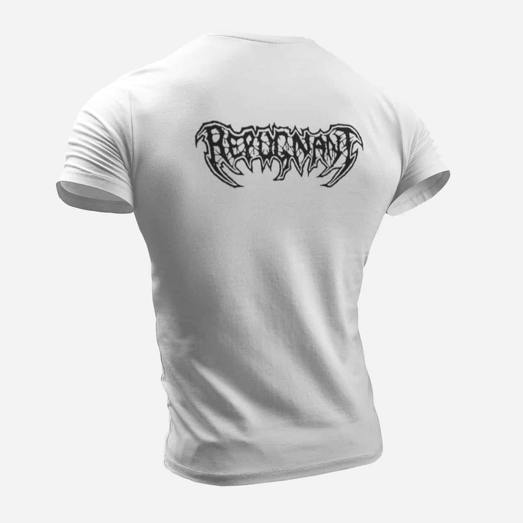 Repugnant T-Shirt, Repugnant Logo White T-Shirt, Thrash Metal Merchandise
