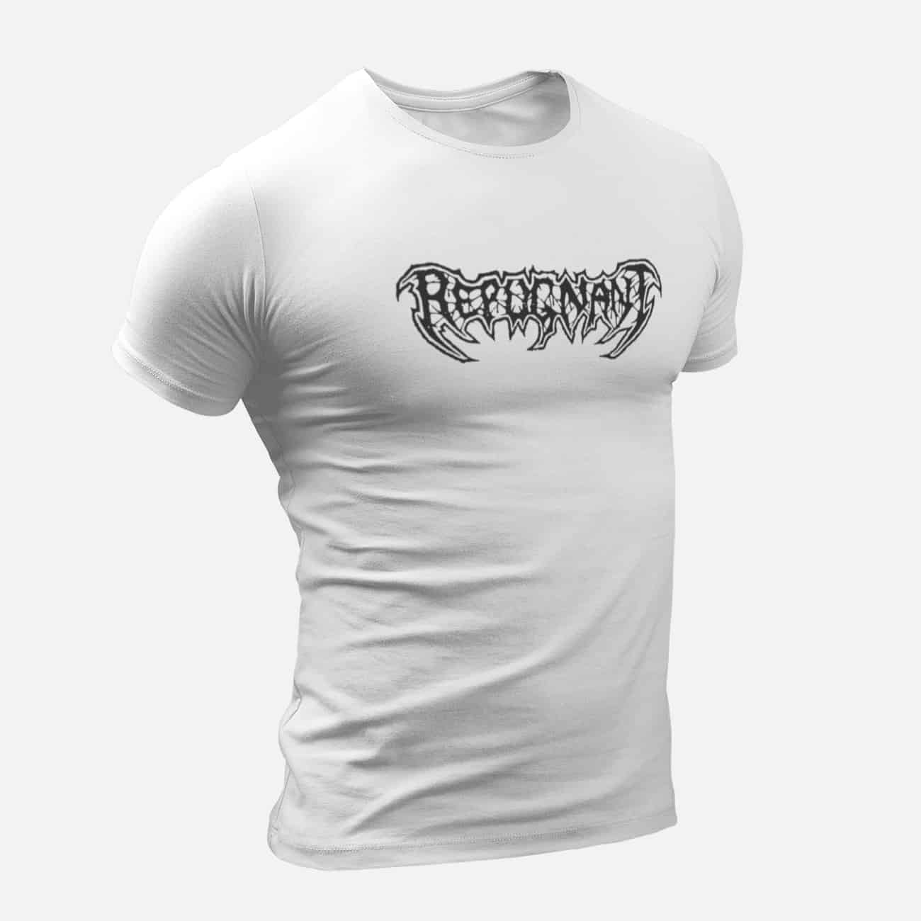 Repugnant T-Shirt, Repugnant Logo White T-Shirt, Thrash Metal Merchandise