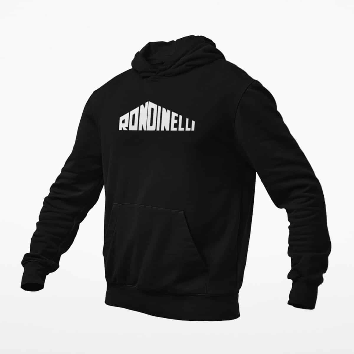 Rondinelli Hoodie, Rondinelli Logo Black Hoodie, Heavy Metal Merchandise