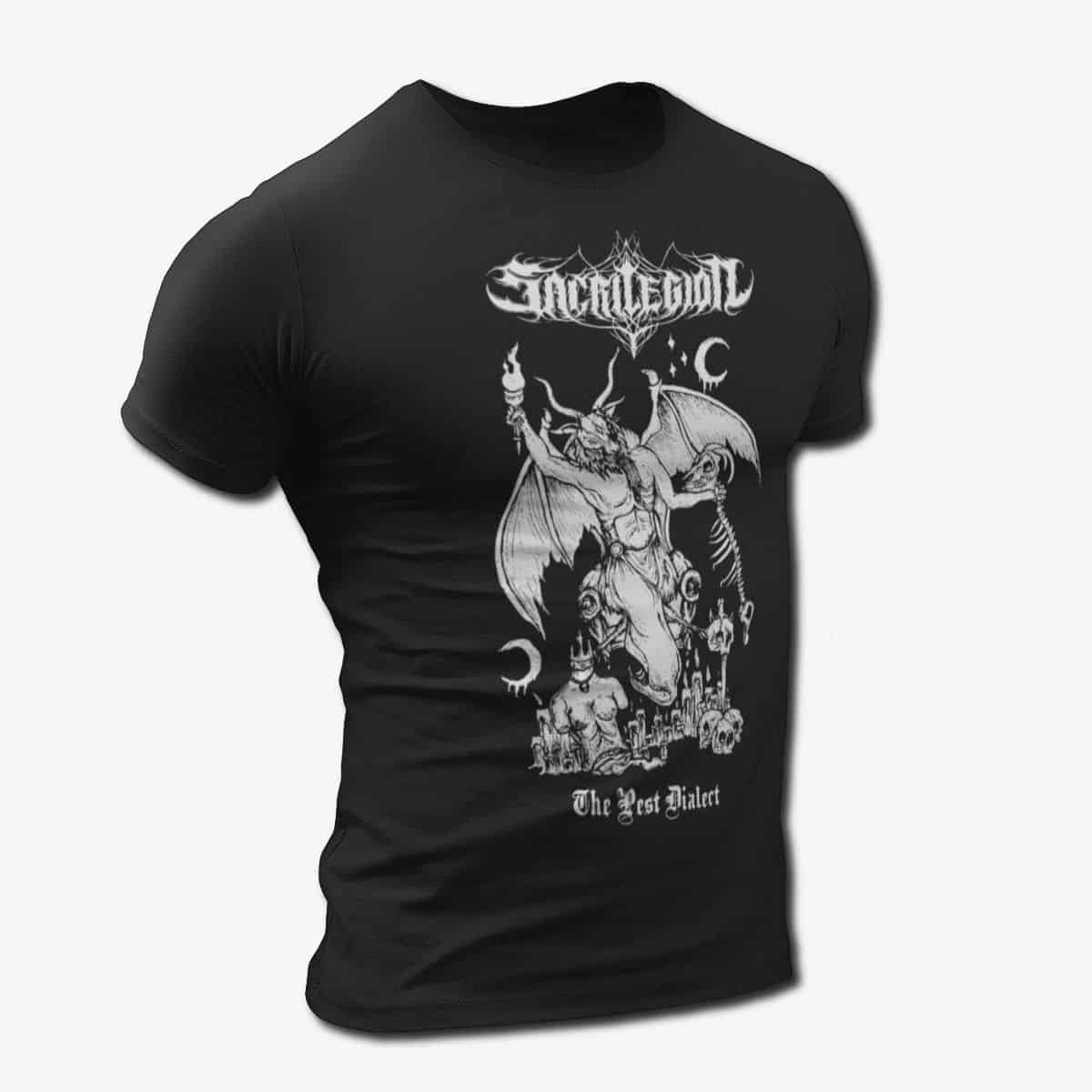 Sacrilegion Band T-Shirt, Sacrilegion The Pest Dialect Tee, Death Metal Merch