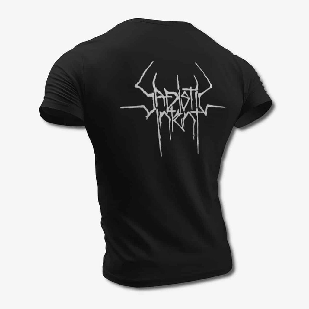 Sadistic Intent T-Shirt, Sadistic Intent Band Logo Black Tee Shirt, Death Metal Merchandise