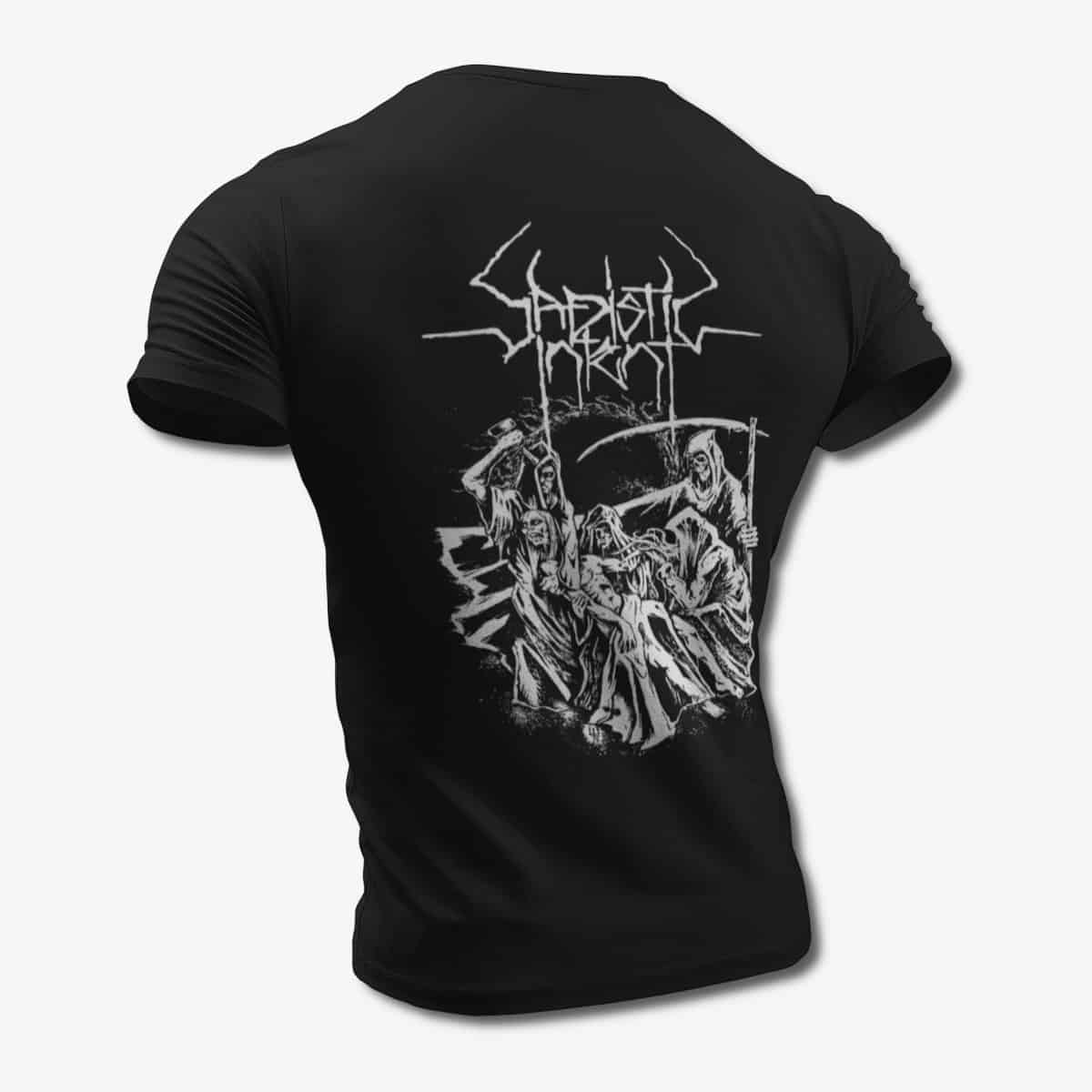 Sadistic Intent T-Shirt, Sadistic Intent Europe Tour Concert Black Tee Shirt, Death Metal Merchandise