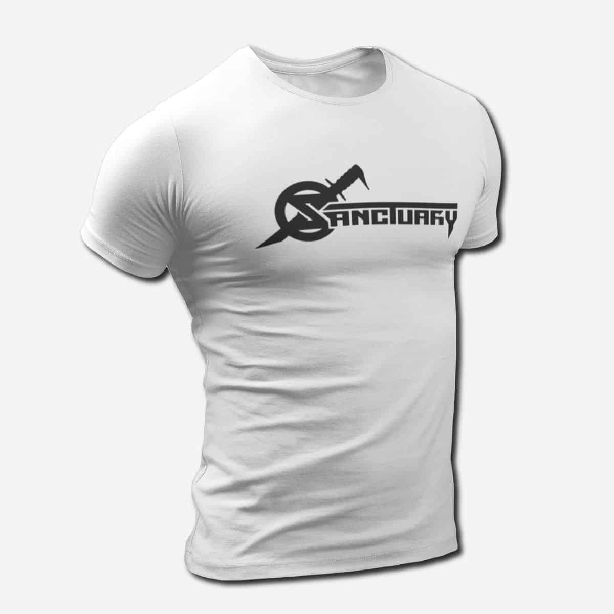 Sanctuary Logo T-Shirt, Sanctuary Band Logo Tee, Progressive Metal Merch