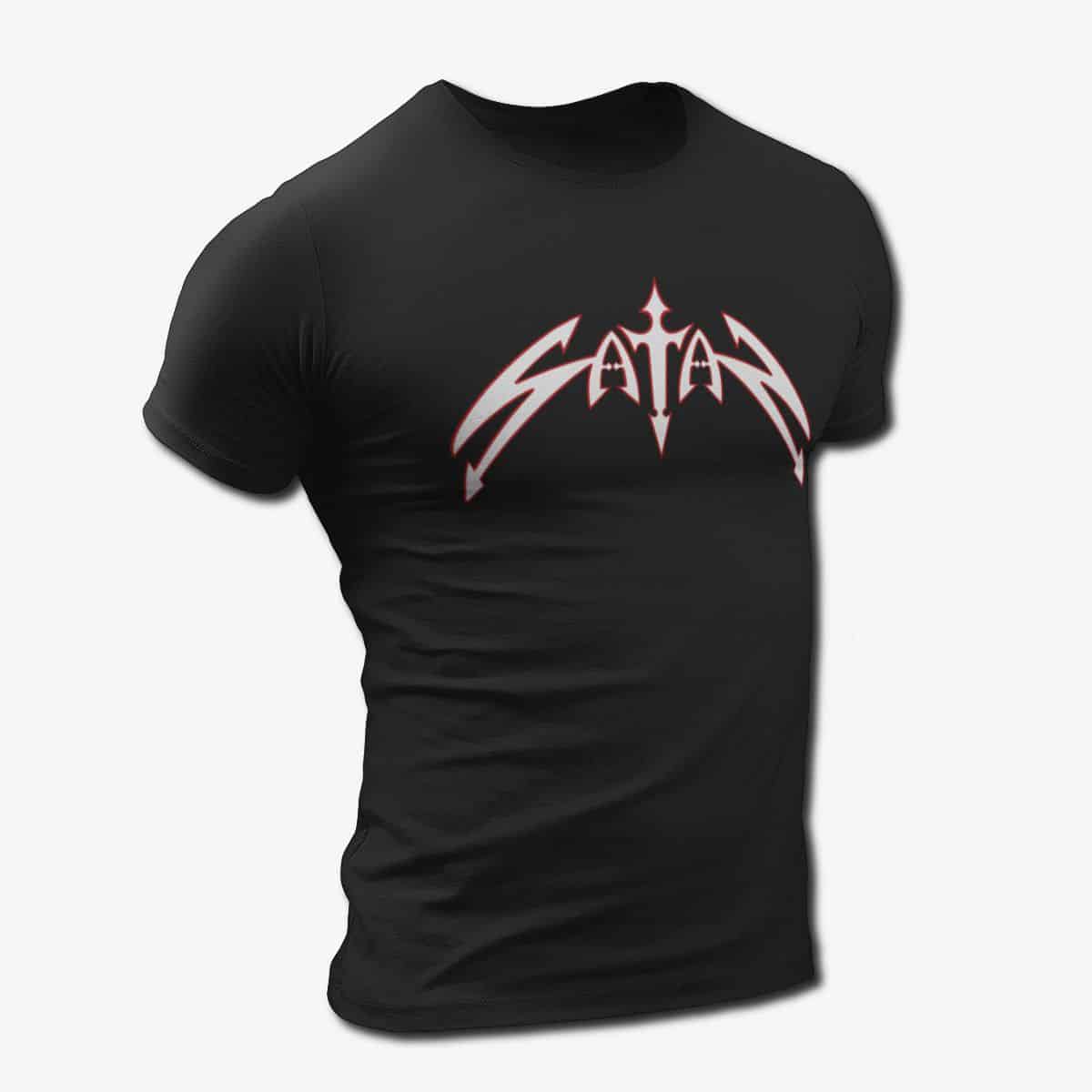 Satan Band T-Shirt, Satan Logo Tee, NWOBHM, Heavy Metal Merch