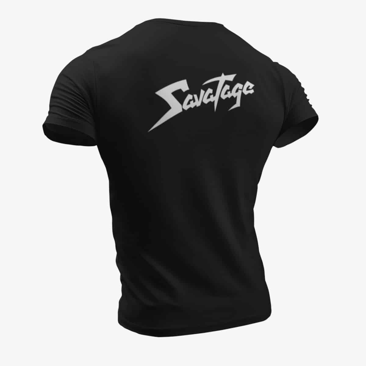 Savatage T-Shirt, Savatage Logo Black T-Shirt, Progressive Metal Merchandise