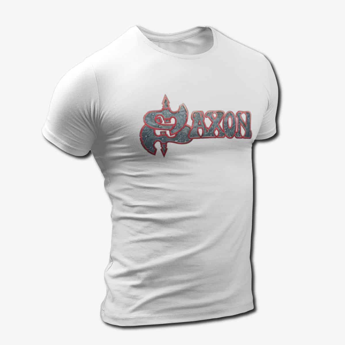 Saxon Band T-Shirt, Saxon Logo Tee, NWOBHM, Heavy Metal Merch