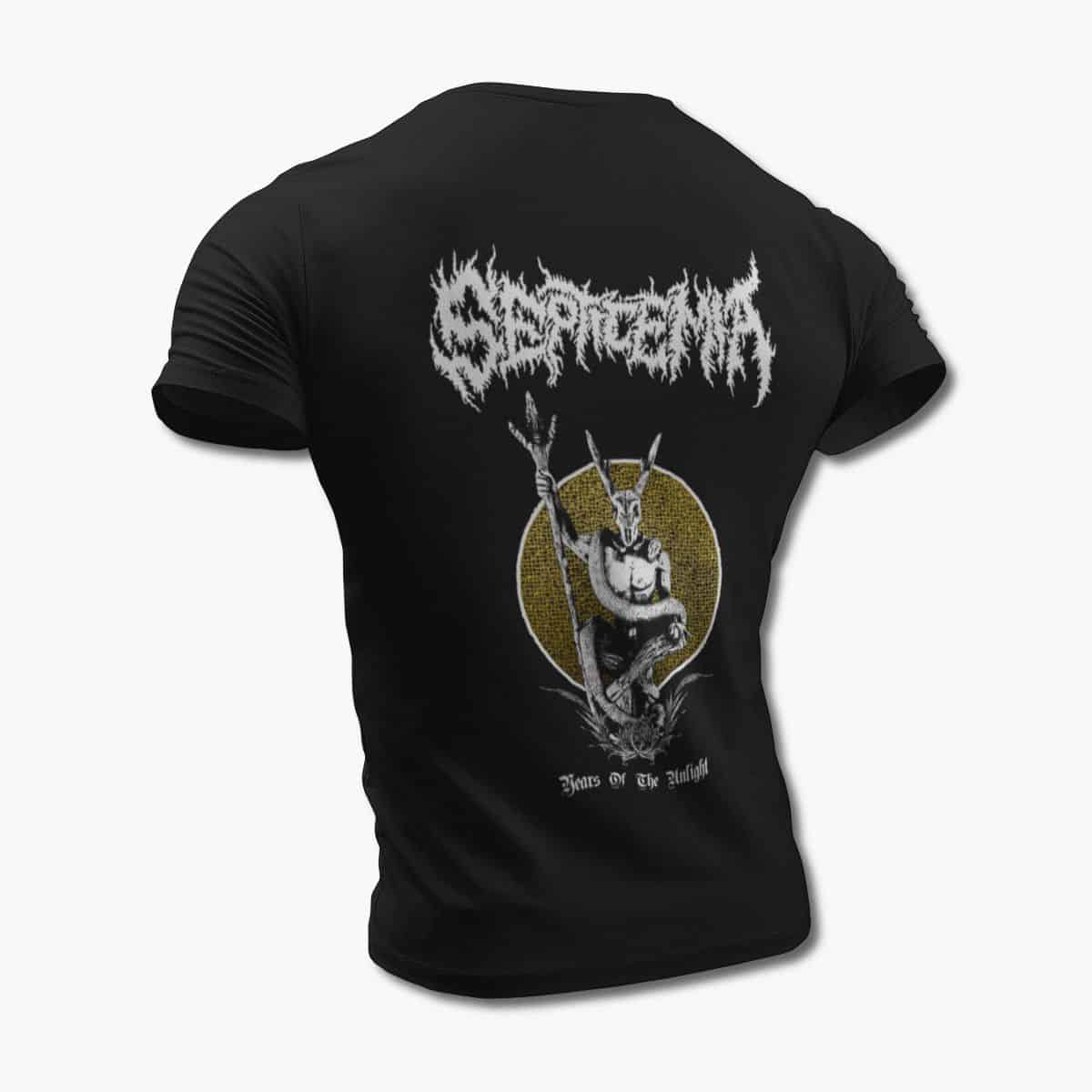 Septicemia Band T-Shirt, Septicemia Years of The Unlight Black Tee Shirt, Technical Death Metal Merchandise