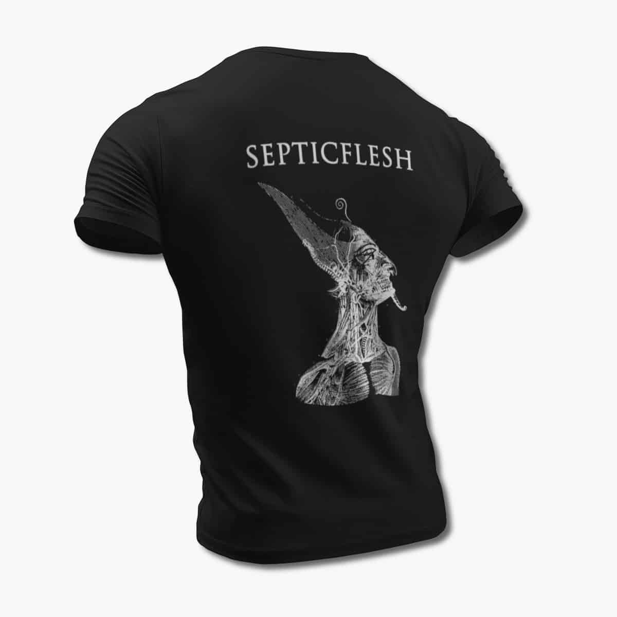 Septicflesh T-Shirt, Septicflesh Communion Black Tee Shirt, Death Metal Merchandise