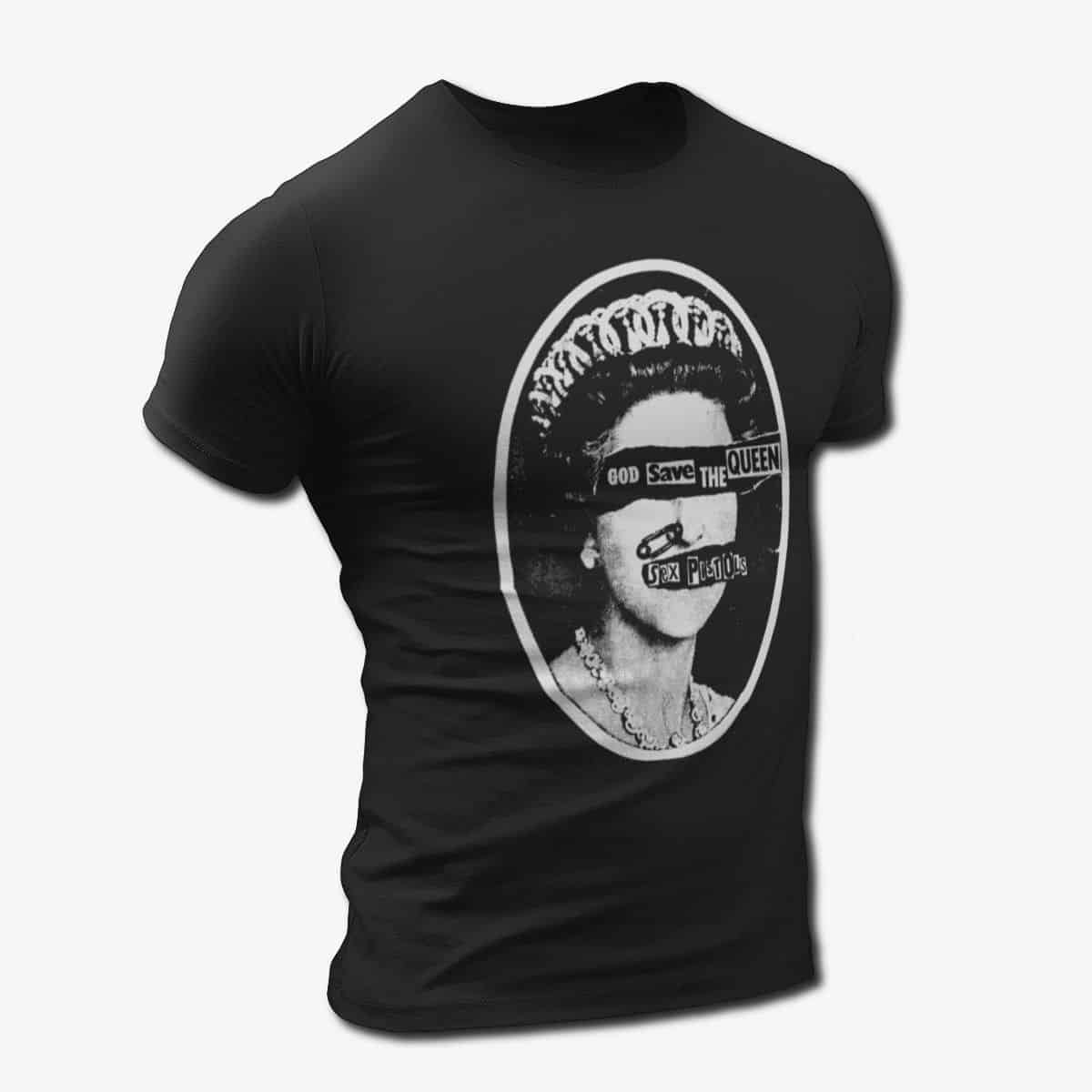 Sex Pistols Band T-Shirt, Sex Pistols God Save the Queen Artwork Tee, Punk Rock Merch